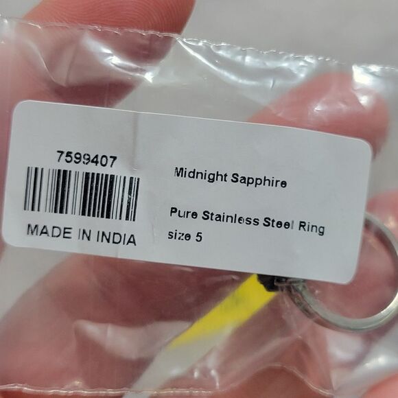 Midnight Sapphire Ring Size 5 - Picture 8 of 16